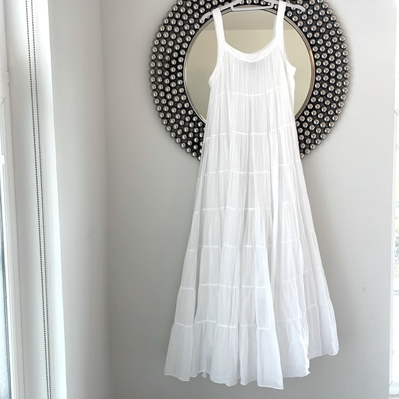 Seema Kahai Sara White Cotton Maxi Dress - Picture 3 of 9